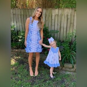 Lilly Pulitzer NWT Melani Dress Coastal Blue Fancy Feet Size 0,14